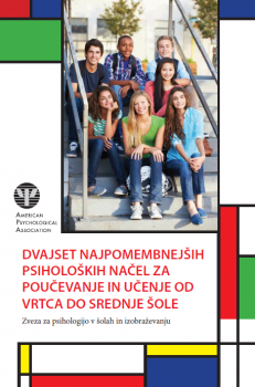 Naslovnica za Dvajset najpomembnejših psiholoških načel za poučevanje in učenje od vrtca do srednje šole