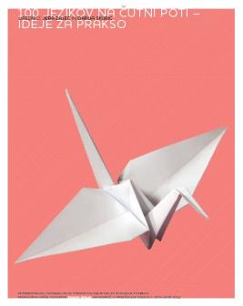 Naslovnica za Sto jezikov na čutni poti – ideje za prakso