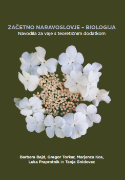 Naslovnica za Začetno naravoslovje - biologija: navodila za vaje s teoretičnim dodatkom