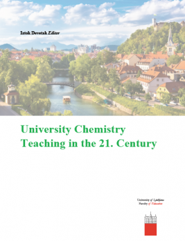 Naslovnica za Poučevanje kemije na univerzi v 21. stoletju (Ang: University Chemistry Teaching in the 21. Century)